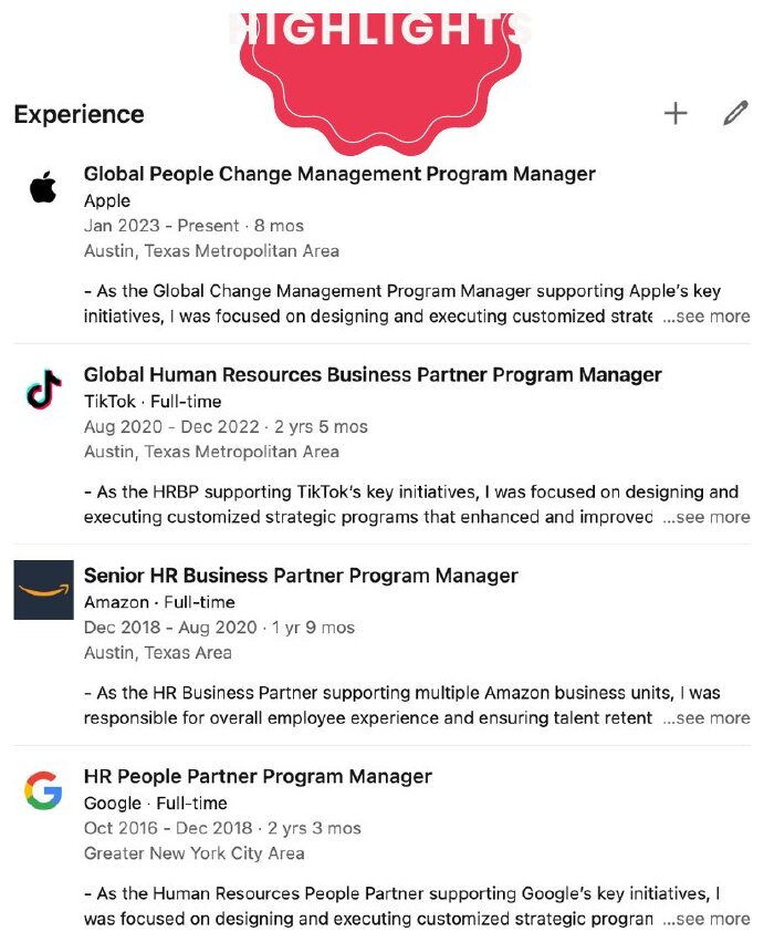 Career profile page 6 of 27